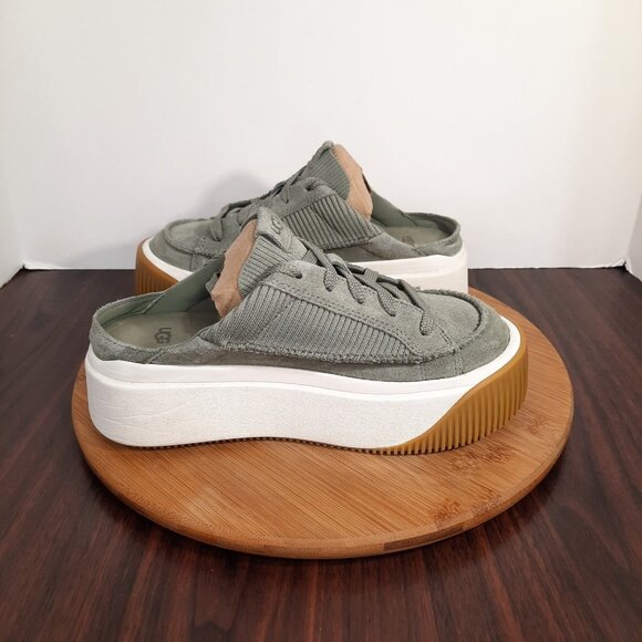 UGG Ez Duzzit Womens Size 6.5 Shoes Shaded Clover Suede Platform Mule Sneakers - Picture 5 of 10